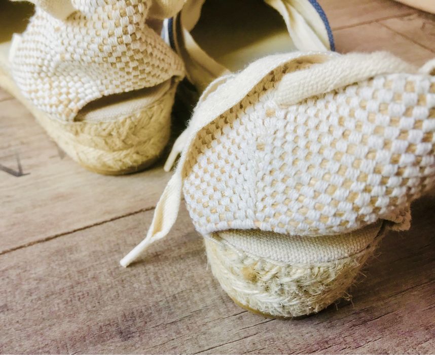 Espadryle Toni Pons wiązane Niebieskie/białe r 37