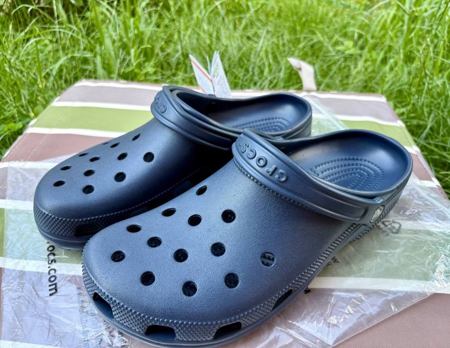 Крокси сині чорні білі Crocs Сlassic TОП Вибір 38, 39, 40, 42, 43, 44