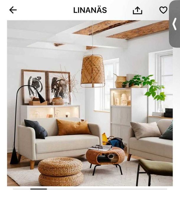 Sofá IKEA LINANÄS 2 lugares – muito bom estado.