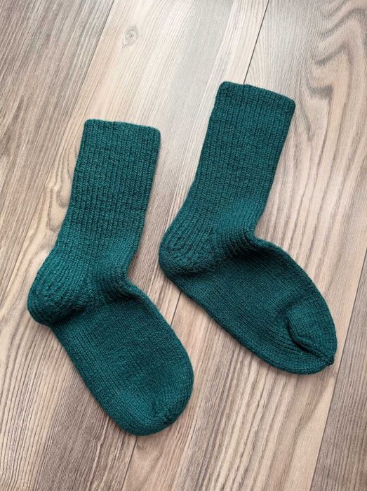Ciepłe wełniane skarpety 100% wełna 40 grube miękkie jesień zima