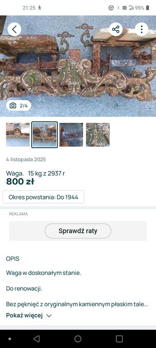 Stara waga.  5   kg