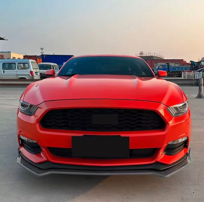 Губа на передний бампер Ford Mustang накладка на бампер сплитер мустан
