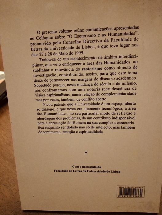 O esoterismo e as humanidades - Maria Isabel Sampaio Barbudo