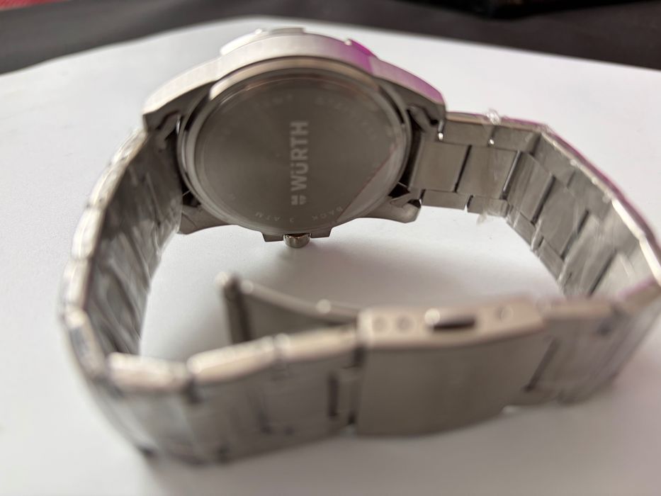 Zegarek męski wurth srebrna bransoletka
