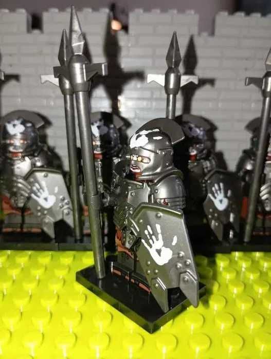 Zestaw 5szt figurki Czarny Ork Uruk Hai! Lotr jak LEGO Castle Hobbit