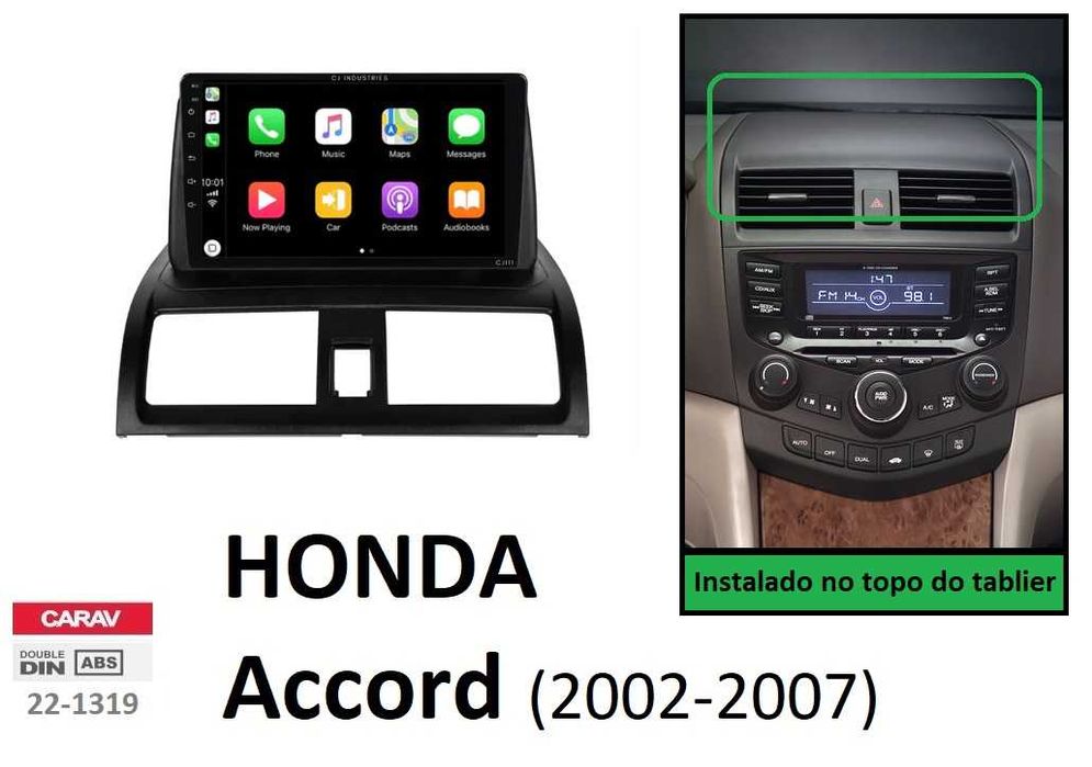 (NOVO) Rádio 2DIN • HONDA Accord • (2002 a 2012) • Android [4+64GB]