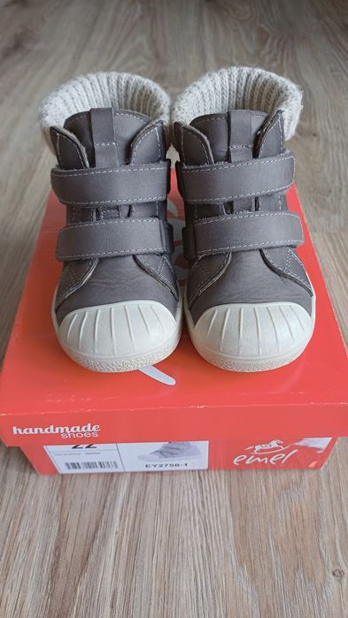 Buty trzewiki ocieplane Emel szare z membraną rozm. 22