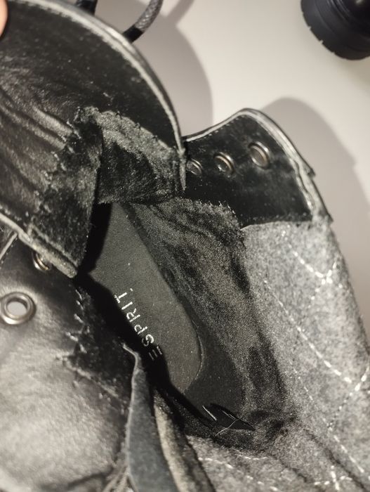 Nowe, czarne botki trapery Esprit r. 42