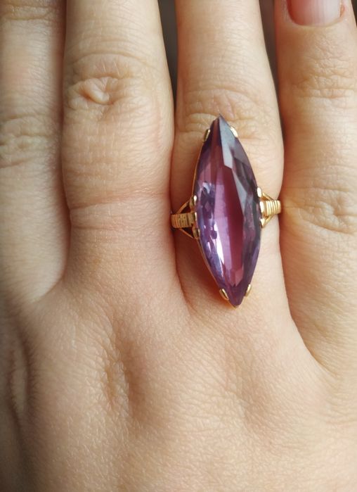 6.05 Золотий маркіз 17.5 з олександритом