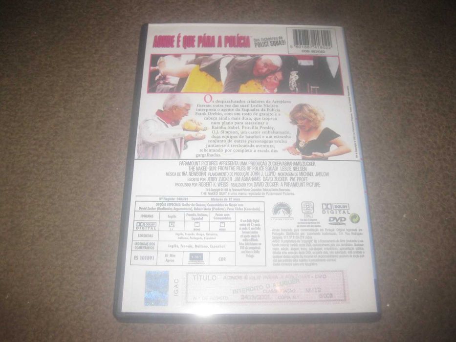 DVD "Aonde É que Pára a Polícia?" com Leslie Nielsen