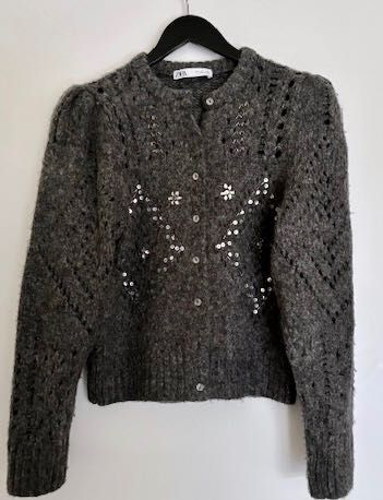 Zara kardigan rozpinany z cekinami NOWY rozmiar L