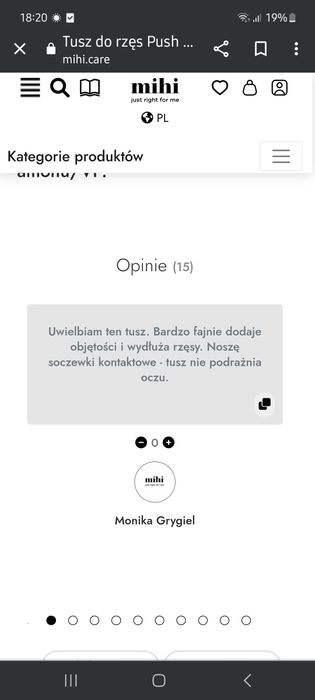 Mascara. Tusz do rzęs Push up