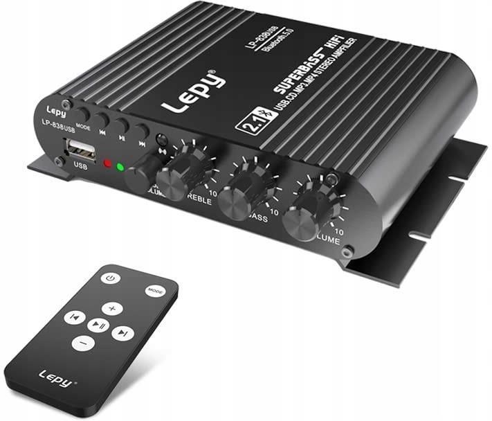 Wzmacniacz audio Lepy LP-838USB Bluetooth 5.0 - 2.1 kanałowy