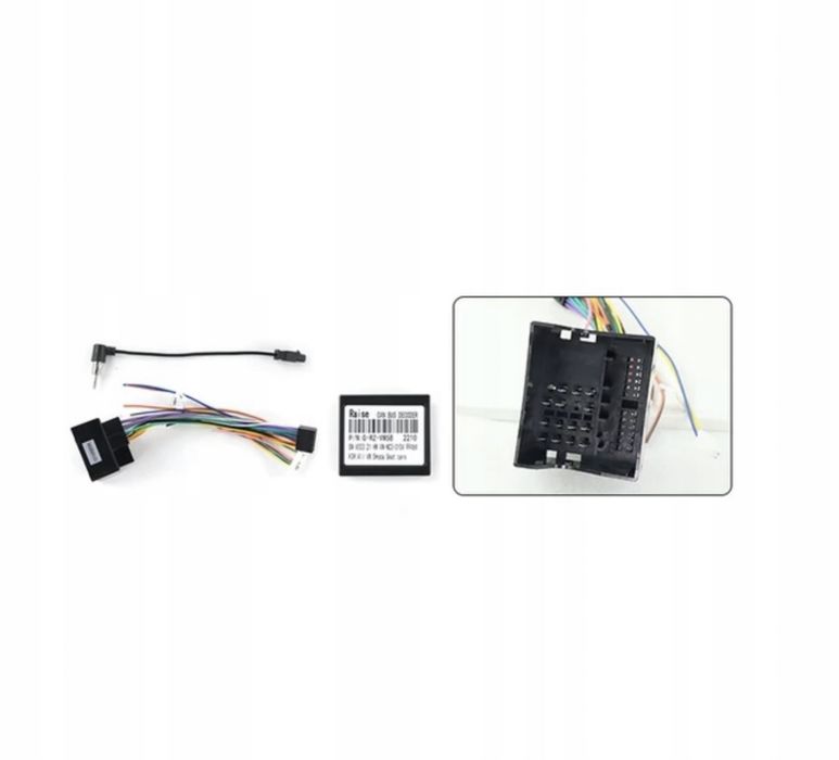 Ramka do radia Android 2din plus okablowanie Cambus Vw Scharan 9” cali