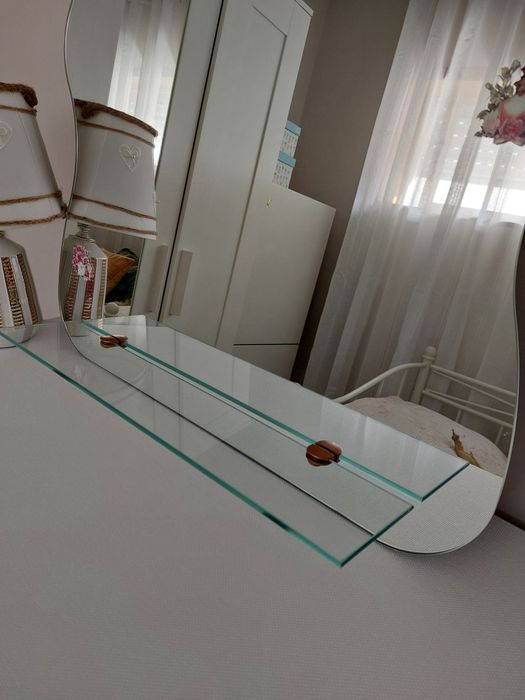 Espelho de Parede Vintage, 60x75cm com dois pontos de fixação