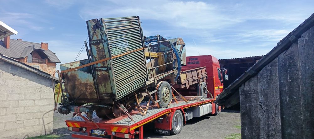Auto laweta Usługi transportowe wapno luzem