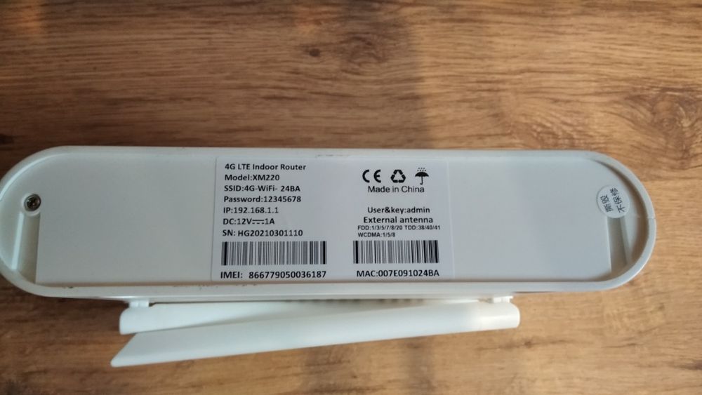 Router wi-fi 4G LTE Sailsky karta-sim.