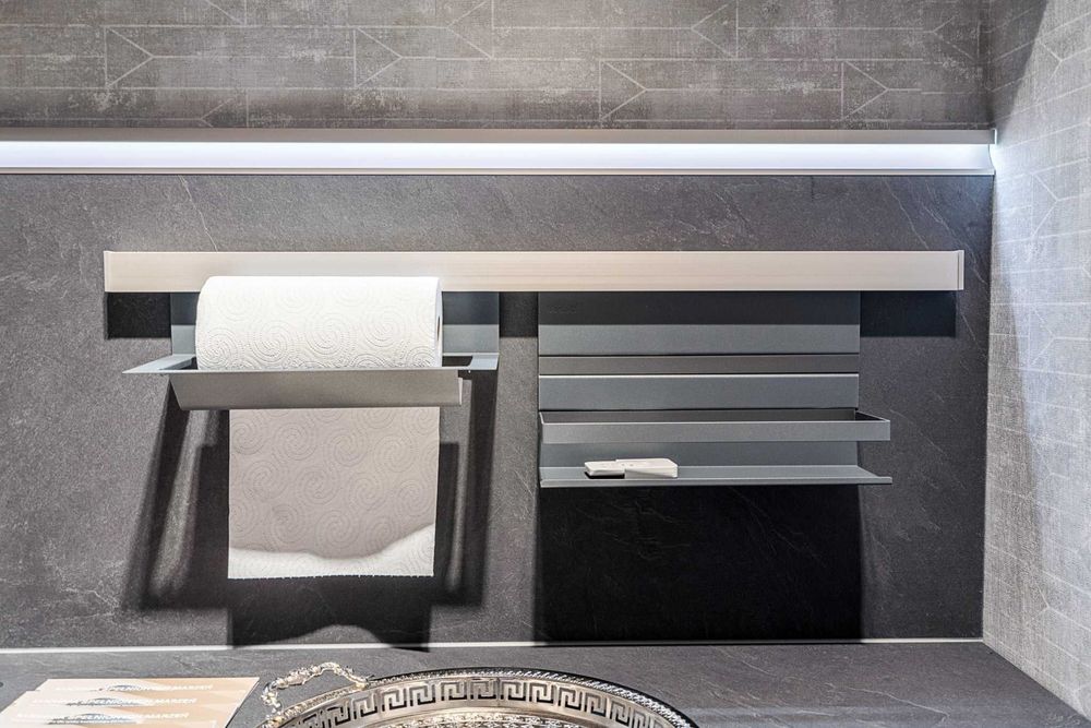 Kuchnie Verle MEBLE KUCHENNE lakierowane Flash szary łupek WYPRZEDAŻ