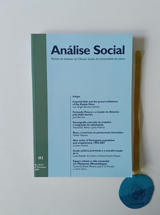 Análise social n.º 186,188,189,190,192,193 cada 8€
