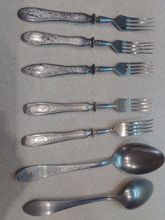 вилки Павлово, ложка юбилейная 25 лет целины СССР, Казахстан.