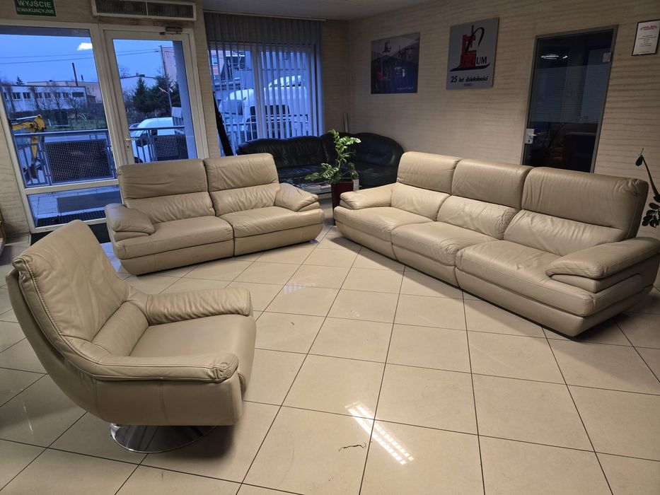 Zestaw mebli skórzanych kler oratorio