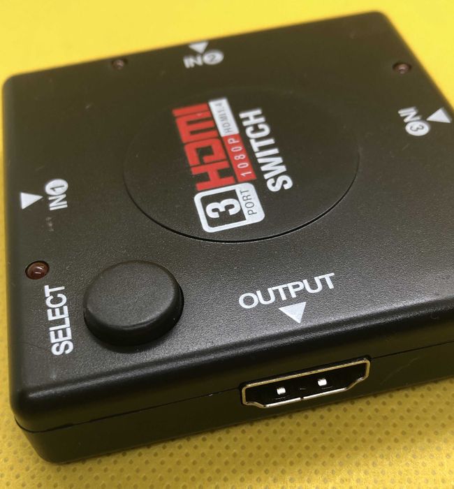 HDMI сплиттер. Пассивный (без доп. питания). 3 входа, 1 выход