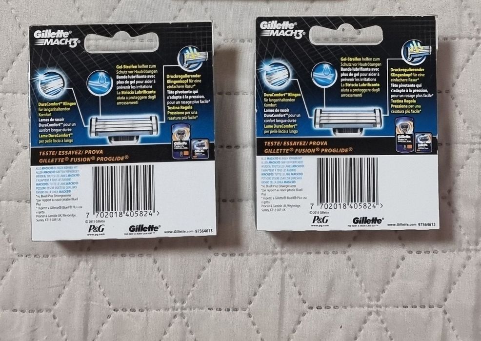 Катриджі Gillette Mach 3