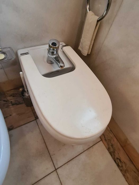 Várias sanitas e bidés