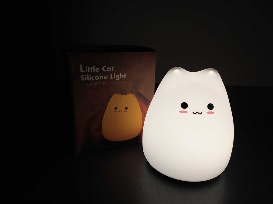 Ночник силиконовый КОТ. Оригинальный подарок