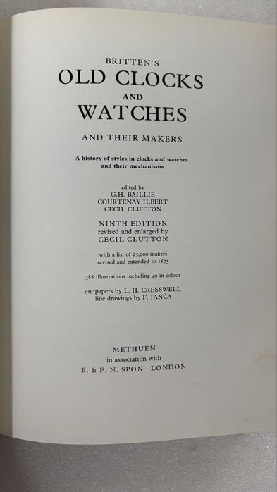 Livro de relogios de bolso e outros britanico