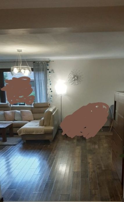 Debowe meble i skórzany naroznik