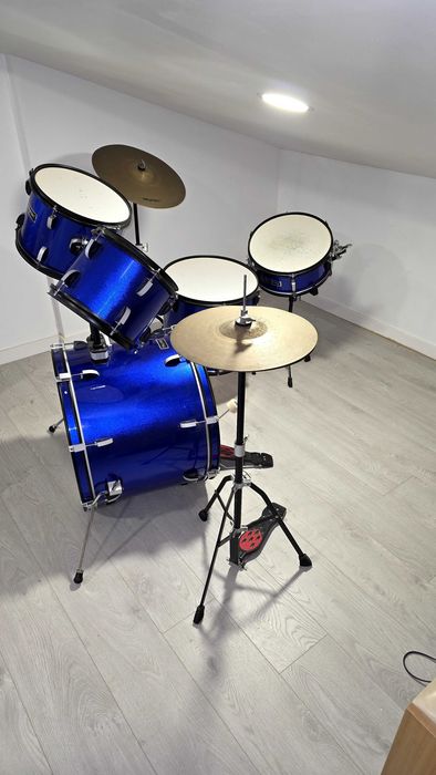 Vendo Bateria Acústica Hayman (Kit Completo de 5 Peças) - Ideal para Iniciação