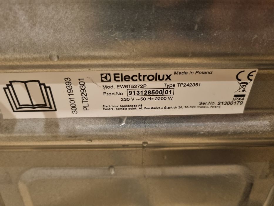 Moduł pralki electrolux z wiązką, model  EW6T5272P