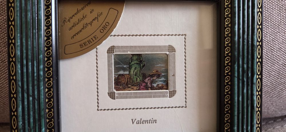 Вінтажна італійська картина "valentin" (serie oro)