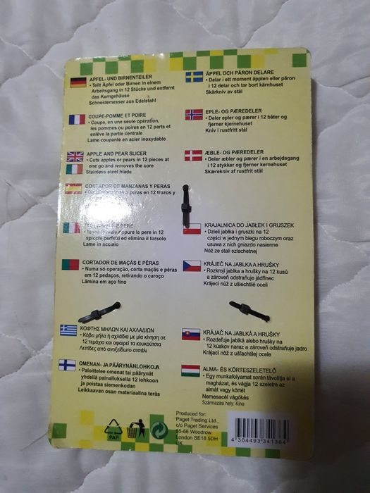 Cortador de maças e pêras