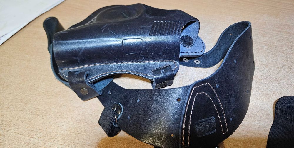 Кобура з натуральної шкіри під  пистолету Шмайсер ПГШ-10