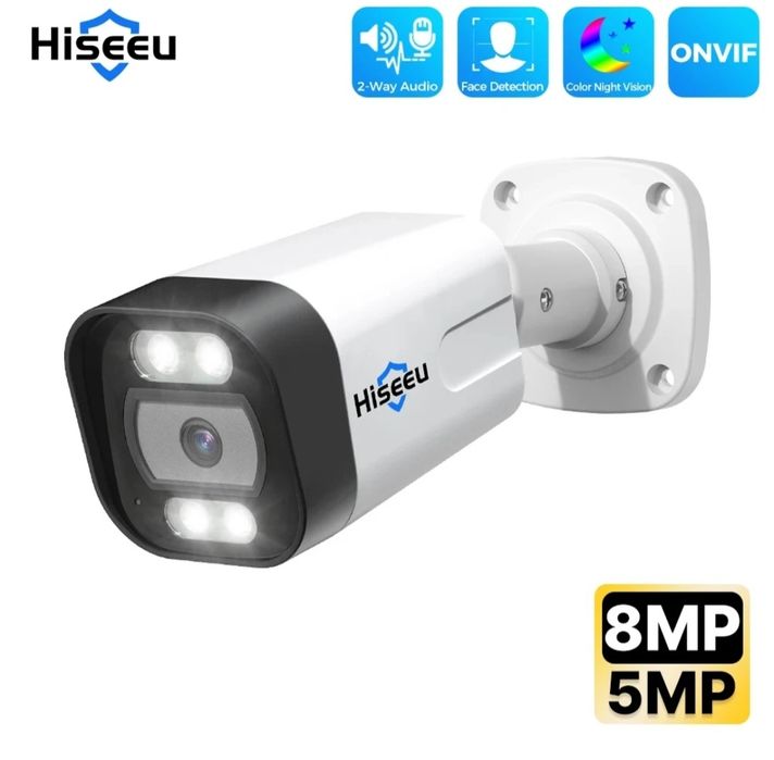 Камера HISEEU 8Mp 4K PoE