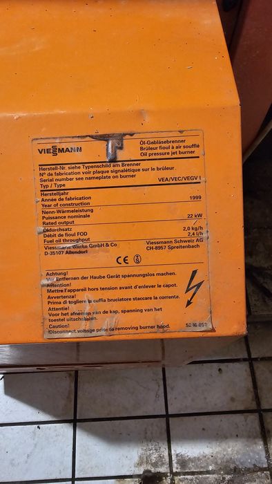 Piec olejowy viessman VM022