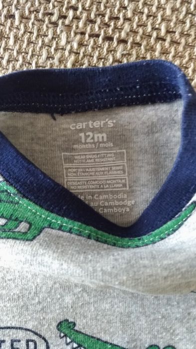 Piżamy Carter's 2-pak aligator rozm. 74-80 (12 m.)