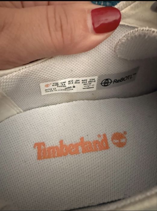 Ténis Timberland, de pele, usados uma vez