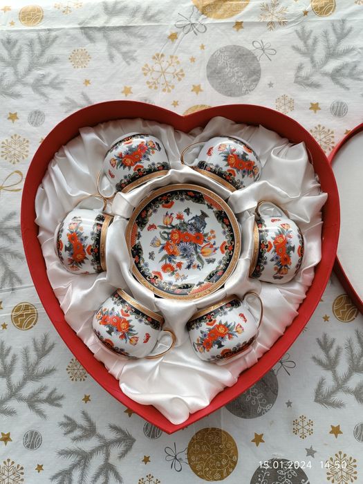 Кофейный фарфоровый набор