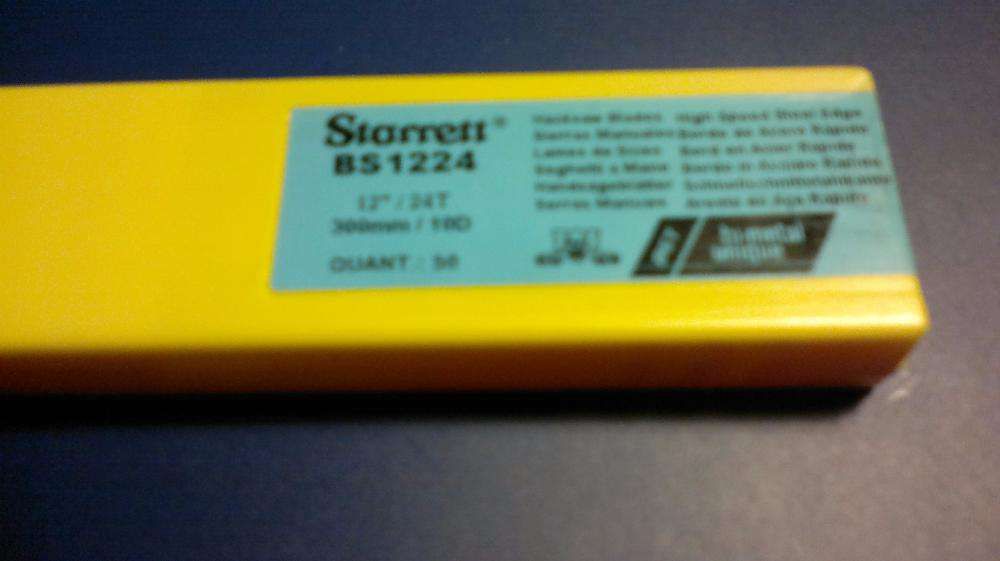 Starrett Folhas serrote manuais Bimetálicas 300mm 24T BS1224 (NOVO)