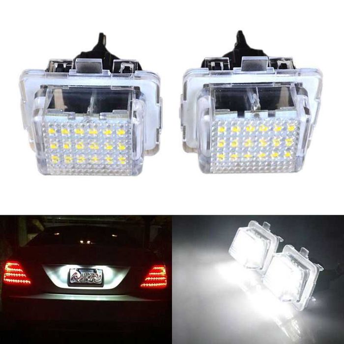7 conjuntos farolim luz matrícula LED diversas marcas (para despachar)