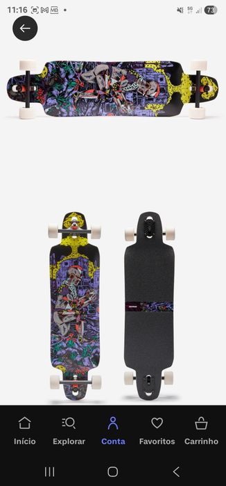 Skate longboard novo