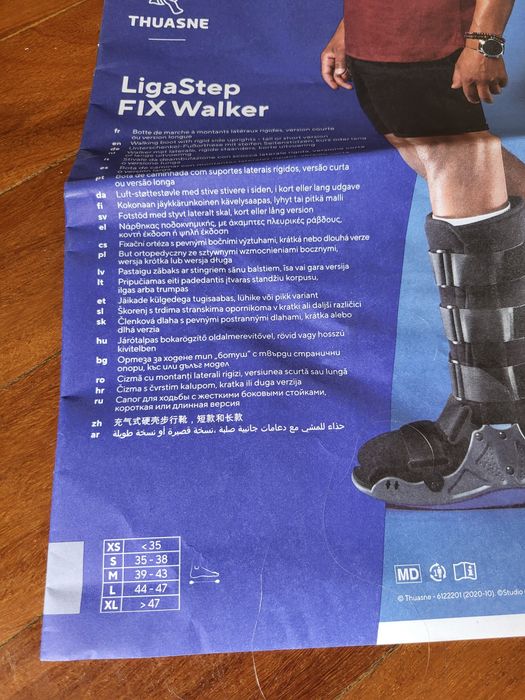 Bota walker fixa ligastep longa