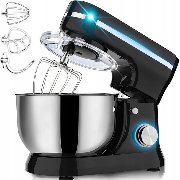 robot kuchenny planetarny z misą 6l wielofunkcyjny mikser 3w1 3200w xl