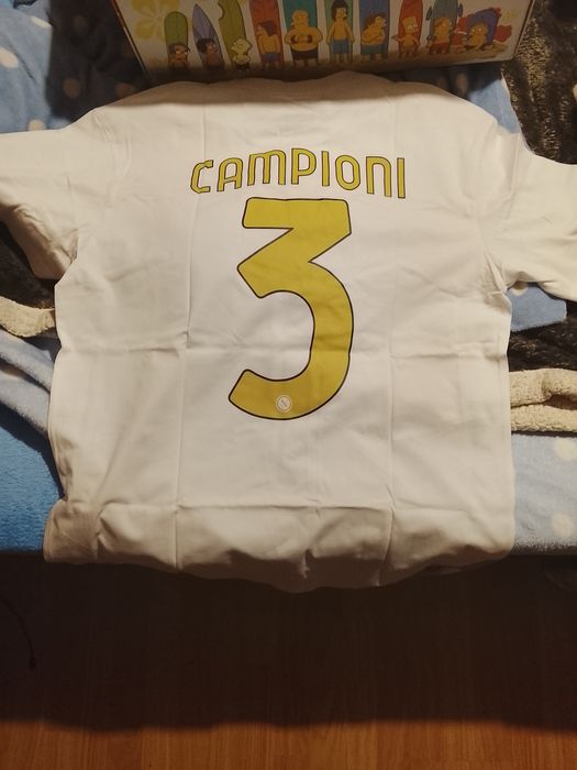 Camisola de futebol de campeão da Nápoles