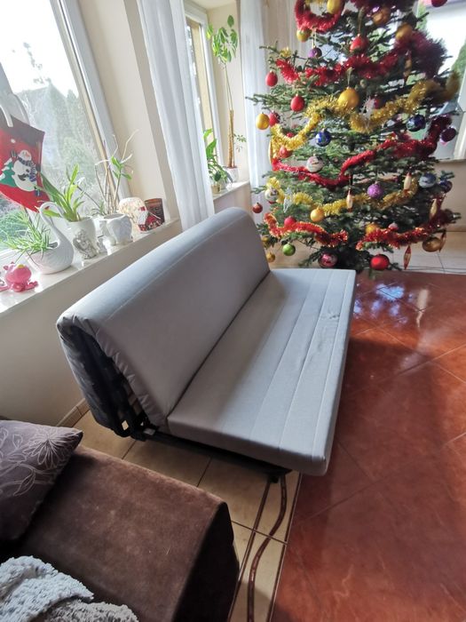 Łózko, sofa rozkładana z materacem Ikea