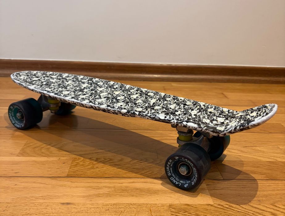 Skate Cruiser / Penny Board 22" Land Surfer (Padrão Caveiras)