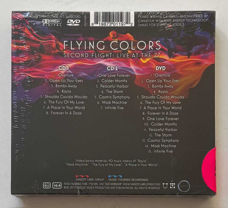 2 CD+DVD_Flying Colors, Second Flight: Live At The Z7.